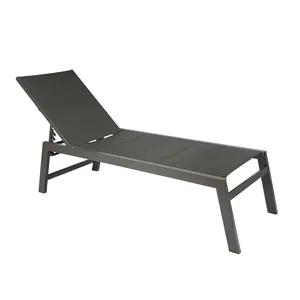 Garden hotel beach furniture swimming pool chair sun lounger sunbed outdoor chaise lounge with padded