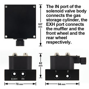12v Viair סולנואיד שסתום אוויר השעיה נסיעה סעפת שסתום בלוק רכב ומשאית (0-300psi) - Product Image 3