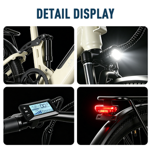 Brazilian warehouse 26*2.25-inch tires high carbon steel frame Dual shock absorbers 36V10.4AH lithium battery <b>electric</b> city bike - Product Image 6