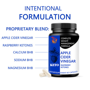 Cápsulas de Vitamina Keto con Vinagre de Sidra de Manzana y Cetonas de Frambuesa para Apoyo al Metabolismo, Suplemento Herbal, Venta al por Mayor de Fábrica - Product Image 2