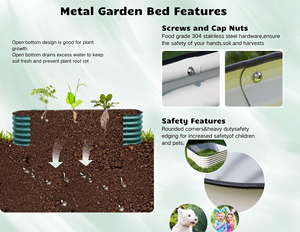 Factory Price 32" Tall <b>Raised</b> Garden Bed Backyard Patio <b>Planter</b> Box for Flowers Herbs Fruits - Product Image 4