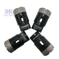 Mèche diamantée brasée sous vide M14 pour perçage à sec et humide, scie cloche pour carrelage en porcelaine, marbre, granit, maçonnerie
