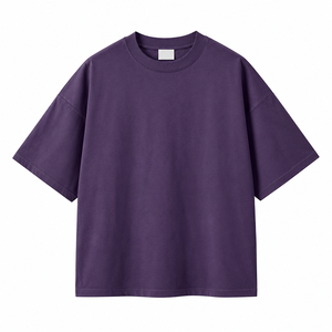 Camiseta de Corte Cuadrado Directo de Fábrica, Fabricante de Camisetas de Algodón de Ajuste Relajado para Moda Juvenil, Ropa Urbana y Atuendos Casuales - Product Image 4