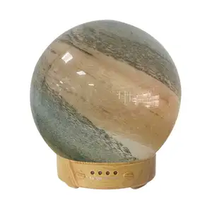 2023 nuovo Design elettrico 3D sfera di vetro aria aromaterapia olio essenziale diffusore di aromi umidificatore in vetro fatto a mano per la casa