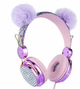 Accessoire d'écoute <span class=keywords><strong>pour</strong></span> bébés filles, 1 pièce, écouteurs intra-auriculaires, sans fil, <span class=keywords><strong>musique</strong></span> rose, annulation de bruit, design de dessin animé, <span class=keywords><strong>casque</strong></span> d'écoute licorne - Product Image 1