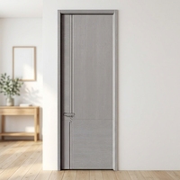 Porte intérieure en bois écologique en polymère, isolation acoustique, design minimaliste élégant pour maisons modernes, hôtels, salles de bain