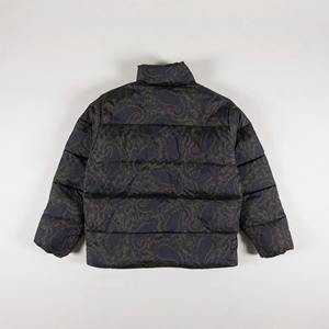 Veste en coton <span class=keywords><strong>ciré</strong></span> à imprimé bloc personnalisé avec logo pour homme, veste d'hiver imperméable, manteau matelassé pour <span class=keywords><strong>femme</strong></span> - Product Image 3