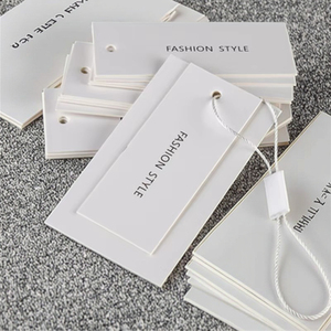 Etiquetas de Papel Personalizadas de Luxo para Impressão Ecológica com Cordão de Algodão e Logotipo da Marca - Product Image 2