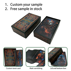 Naipes de <span class=keywords><strong>Tarot</strong></span> de impresión personalizada de alta calidad Exquisita expresión artística para reuniones sociales al por mayor - Product Image 2