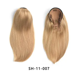 Jaunty Sky Synthetic Wigs Full Head Blonde Short Wave Straight Bob Handmade Machine Made No Lace Wig for Women