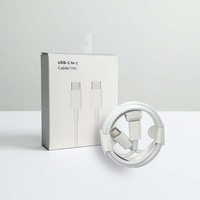 Câble Type C vers Type C 60W 1m, charge rapide 20V3A, câble de charge USB C PD pour Samsung pour iPhone avec boîte d'emballage