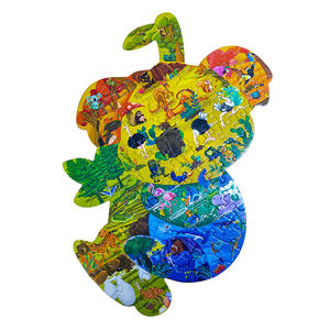 <span class=keywords><strong>Puzzle</strong></span> éducatif en forme d'animal irrégulier, dinosaure, baleine, dauphin, <span class=keywords><strong>puzzle</strong></span> personnalisé avec boîte rigide personnalisée pour enfants et adultes - Product Image 2