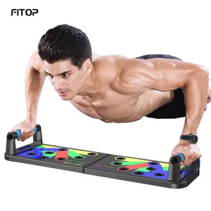 fitness home workout push-up board pull training multifunction foldable 9 in 1 rack push up board