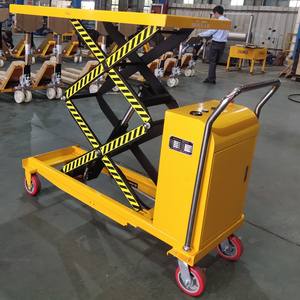 350kg Semi Électrique <span class=keywords><strong>Marche</strong></span> Levage <span class=keywords><strong>Table</strong></span> De Travail Logistique Entrepôt <span class=keywords><strong>Table</strong></span> Ascenseur Électrique Levage Électrique Ciseaux Hydrauliques - Product Image 6