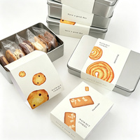 Bandeau en papier couché imprimé sur mesure pour emballage de biscuits, petit MOQ, logo personnalisé, service de conception gratuit