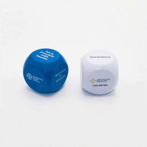 Custom Imprint Foam Dice Stress Ball Soft Squeezable Foam Square Cube Stress Relief <b>Toys</b> for Games and Promotional Gifts - Product Image 5