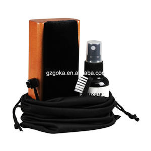 GOKA Factory R11 traje de cuidado de vinilo personalizable 5 en 1 LP cepillo de madera y kit de cuidado de limpieza de discos de vinilo juego de limpieza de discos de vinilo - Product Image 6