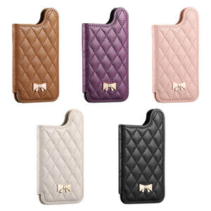 Estuche de Lujo para Tarjetas de Visita y Teléfono, de Cuero PU Electrochapado, para iPhone 17 16 15 14 13 Pro Max, con Espacio para Tarjetas de Crédito y Protección Contra Impactos - Product Image 4