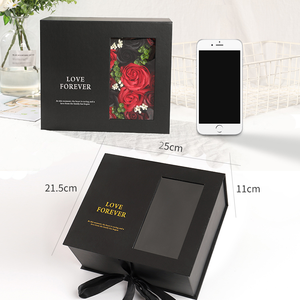 OEM Écologique Recycle Je t'aime couvercle acrylique maman fleur maman boîtes florales fleur maman boîte fête des mères boîte cadeaux pour fleurs - Product Image 1