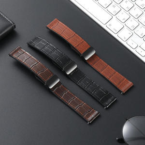Correa de Reloj de Silicona con Patrón de Bambú de Lujo para Samsung Huawei, 18, 20, 22 mm, Cierre Magnético - Product Image 4