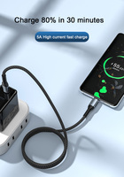 Haute qualité PD 100W Type c à Type c câble de données rapide 5A Usb c câble de charge rapide pour ordinateur portable Samsung