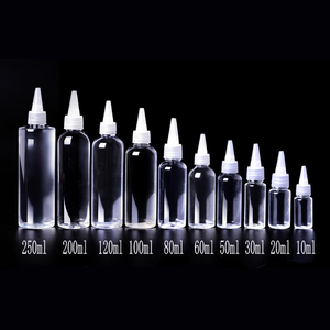 ขวดบีบสำหรับสัตว์เลี้ยงแบบใส30มล. 50มล. 60มล. 100มล. ขวดเปล่าพร้อมฝาบิดจ่ายของเหลว - Product Image 5