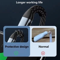 Cable de Datos USB-C Tipo C de Carga Rápida de 100W, 1M, con Conductor de Cobre Puro para Tablet, Teléfono Móvil, Macbook y Computadora