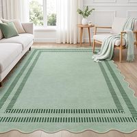 Tapis lavable imperméable et anti-salissures pour salon, chambre à coucher, table basse, canapé, tapis de sol lavable de style nordique minimaliste