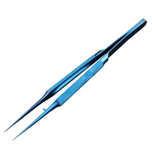 Medical Practice Microscopic Forceps 11cm Stainless Steel Curved Tip For Precision Surgery And Mobile Phone Repair - Product Image 1