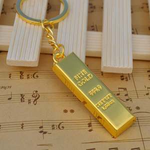 Llavero Creativo de Imitación de Barra de Oro 9999, Regalo Promocional Publicitario con Logotipo Grabado con Láser, Material Metálico - Product Image 5