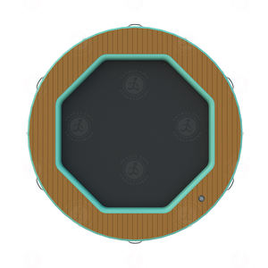 10 personnes plate-forme flottante <span class=keywords><strong>Restaurant</strong></span> Jet Ski bateau Yacht Pad île flottante plate-forme d'eau gonflable quai à vendre - Product Image 6