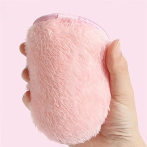 Tampons démaquillants réutilisables en microfibre, forme cœur, ronde, carrée, éponges nettoyantes pour le visage - Product Image 4