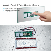 Interrupteur Tactile Intelligent DC24V avec Contrôle de la Température de Couleur (CCT) et Anti-Buée pour Miroir de Coiffeuse LED
