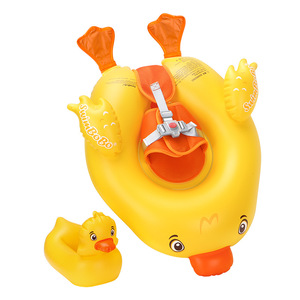 Bouée de bain gonflable en forme de canard Swimbobo pour bébés et tout-petits, pour piscine et parc aquatique - Product Image 1