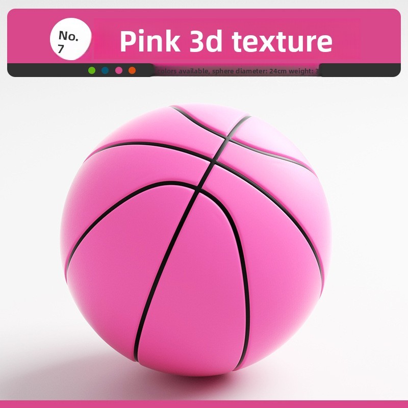 Pink striped 3D model 24cm size 7
