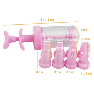 Plastic Piping Set 8 Piece With Tips For Butter Cookies And Biscuits Cake Decorating Supplies - Product Image 5