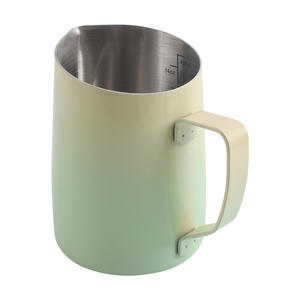 Pichet à vapeur pour barista de 430 ml, pichet à lait, design de couleur magnifique, pichet à lait pour café - Product Image 3