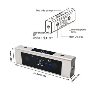 SHAHE Laser Protractor Digitale Inclinometer Hoekmeter Laserliniaal Groot LCD-scherm Hoekzoeker Type-C Oplaadbare Lasermeting - Product Image 2