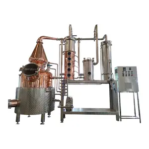 2024 Shanghai-Werklieferung Heim Kupfer Destillierkolben Alkohol 500l für Whiskey Gin Wodka Destillerie