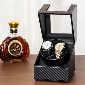 Premium Motor automático mecánico <span class=keywords><strong>reloj</strong></span> pulsera Winder clásico hogar <span class=keywords><strong>reloj</strong></span> vibrador rotatorio con cuero/PU Funda de cuero - Product Image 2