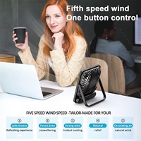 Drops hipping Shopify Fulfillment Agent 2025 Tragbarer USB-Akku mit 5 Geschwindigkeiten Ultra Leiser Tisch-Desktop-Lüfter für das Büro