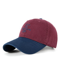 2025 Danona modelo 41 Unisex Retro lavado Duckbill 6 paneles gorra de béisbol 100% malla de algodón bordado 3D nuevo bloque de Color Patchwork