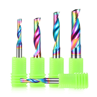 Fraise à une dent de 10 mm et 12 mm avec revêtement DLC résistant à l'usure, en carbure haute dureté 55HRC pour le traitement de l'aluminium, ODM OEM