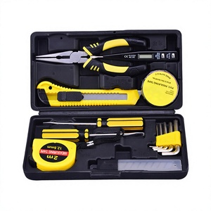 Multi-Piece Household Hand <b>Tool</b> <b>Set</b> Kit with Plunger Wrench Screwdriver Tape Measure for Home Repair DIY - Product Image 1
