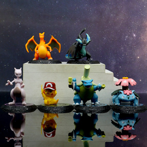 <span class=keywords><strong>Set</strong></span> di 6 Action Figure Pokémon da 6,5 cm, Modellini Collezionabili di Pikachu, Charizard, Mewtwo con Base per Bambini - Product Image 2