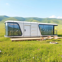 Hotel Cápsula Espacial Modular de Acero de Montaje Rápido, Resistente al Viento y al Agua, Directo de Fábrica, para Montaña, Playa, Resort y Camping