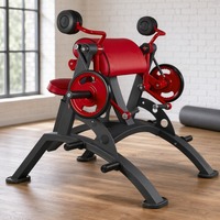 Machine à biceps à bras unique professionnelle pour salle de sport, entraîneur de curls en acier robuste avec support de plaques et coussinets