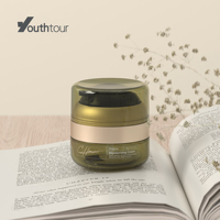 CYA Vente en gros de flacons en verre givré pour crème, 30 ml, 50 ml, 100 ml, flacon pompe pour lotion, flacon sans air pour soins de la peau
