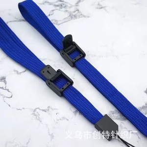 Correa de nailon ajustable para teléfono móvil, negra, morada, azul, para llevar dispositivos móviles, correa de muñeca con clip y cordón. - Product Image 3