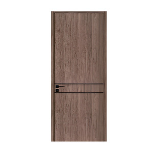 Puerta interior moderna de madera maciza con característica de aislamiento acústico para uso en dormitorios. - Product Image 6